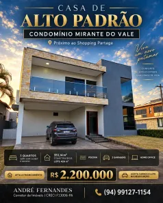 Casa de Condomínio com 3 Quartos à venda, 353m² no , Parauapebas