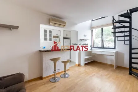 Flat com 1 Quarto para alugar, 44m² no Vila Olímpia, São Paulo