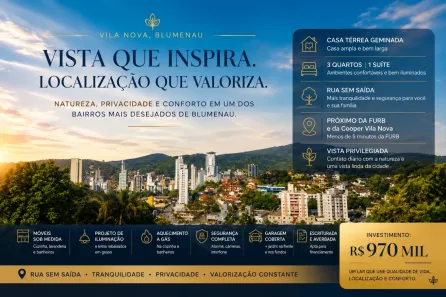 Casa com 3 Quartos à venda, 110m² no Vila Nova, Blumenau