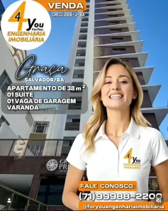 Apartamento com 1 Quarto para alugar, 38m² no Graça, Salvador