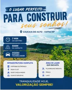 Lote/Terreno à venda, 500m² no Jardim São Luiz (Caucaia do Alto), Cotia