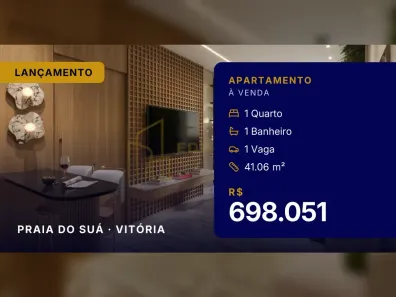 Apartamento com 1 Quarto à venda, 41m² no Praia do Suá, Vitória