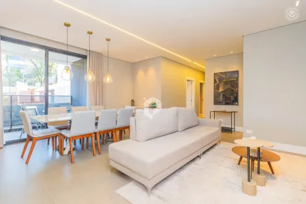 Apartamento com 3 Quartos para alugar, 122m² no Mercês, Curitiba