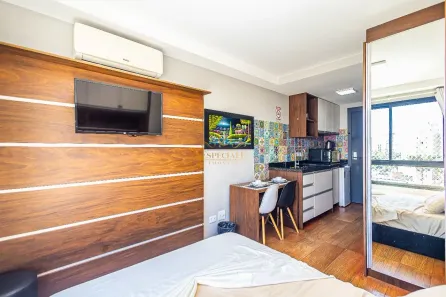 Apartamento com 1 Quarto para alugar, 27m² no Centro, Curitiba