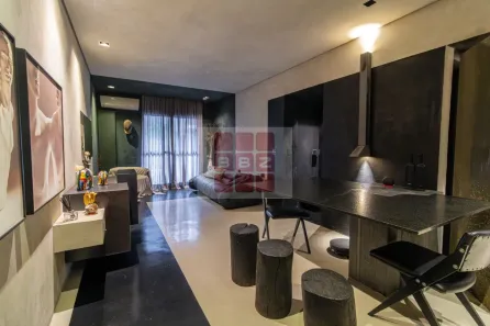 Apartamento com 1 Quarto para alugar, 58m² no Cidade Monções, São Paulo