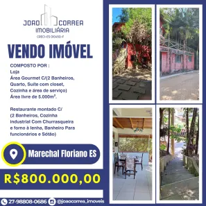 Imóvel Comercial com 1 Quarto à venda, 1000m² no Santa Maria de Marechal, Marechal Floriano