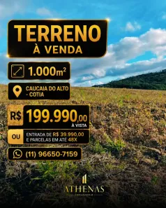 Lote/Terreno à venda, 1000m² no dos Mendes (Caucaia do Alto), Cotia