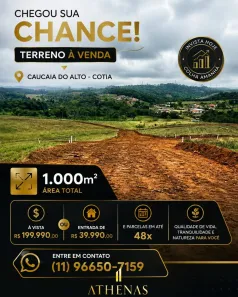Lote/Terreno à venda, 1000m² no Centro (Caucaia do Alto), Cotia