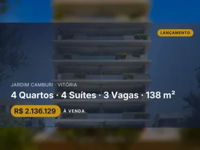 Apartamento com 4 Quartos à venda, 138m² no Jardim Camburi, Vitória