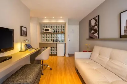 Flat com 1 Quarto à venda, 34m² no Indianópolis, São Paulo