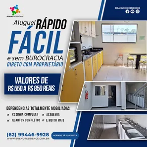 Kitnet com 1 Quarto para alugar, 29m² no Setor Sol Nascente, Goiânia