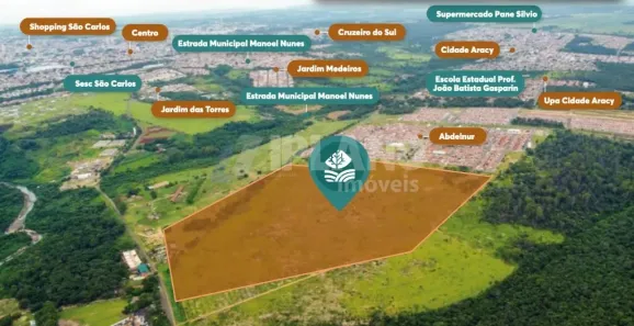 Lote/Terreno à venda, 222m² no Jardim das Torres Prolongamento, São Carlos
