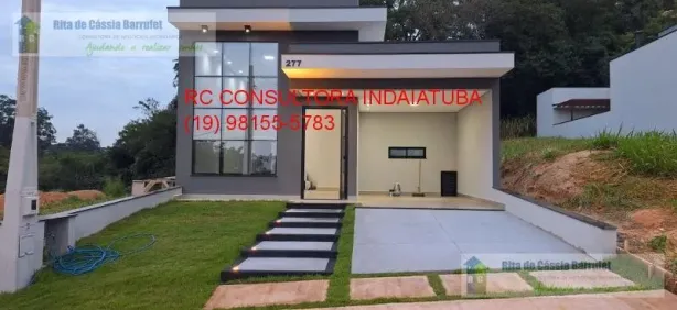 Casa de Condomínio com 3 Quartos à venda, 208m² no Loteamento Park Gran Reserve, Indaiatuba
