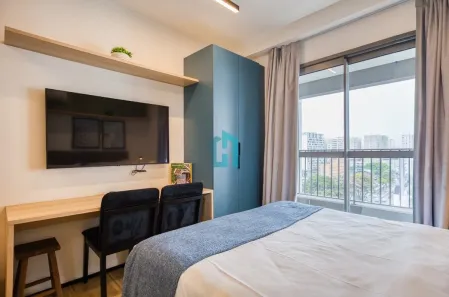 Apartamento com 1 Quarto para alugar, 23m² no Indianópolis, São Paulo
