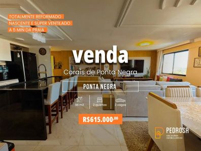 Apartamento com 2 Quartos à venda, 98m² no Ponta Negra, Natal