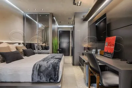 Flat com 1 Quarto para alugar, 27m² no Indianópolis, São Paulo