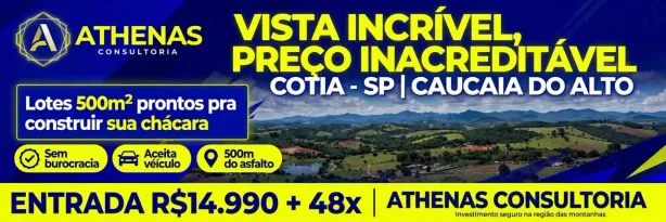 Lote/Terreno à venda, 500m² no Centro (Caucaia do Alto), Cotia
