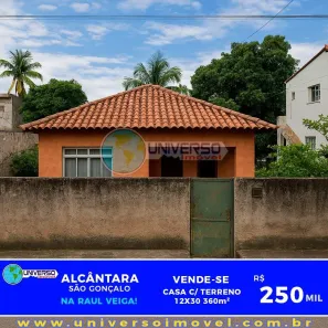 Casa com 2 Quartos à venda, 360m² no Raul Veiga, São Gonçalo
