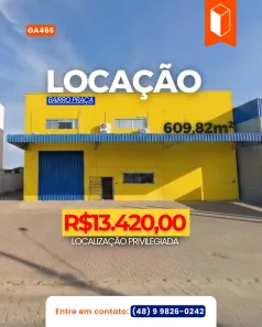 Galpão/Depósito/Armazém para alugar, 609m² no Centro, Tijucas