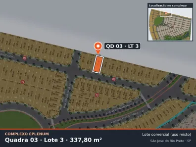 Lote/Terreno à venda, 338m² no Eparque Mirage, São José do Rio Preto