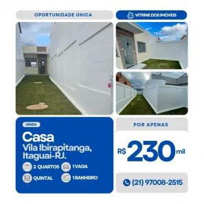 Casa com 2 Quartos à venda, 52m² no Vila Ibirapitanga, Itaguaí