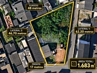 Lote/Terreno à venda, 1683m² no Miami Riviera, Santo André