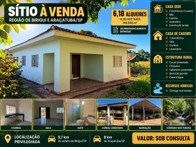 Fazenda/Sítio com 3 Quartos à venda, 149556m² no Conjunto Habitacional João Batista Botelho, Araçatuba