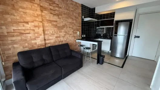Apartamento com 1 Quarto para alugar, 33m² no Santo Amaro, São Paulo