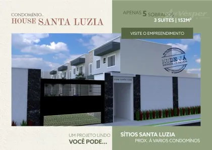 Casa de Condomínio com 3 Quartos à venda, 156m² no Sítios Santa Luzia Residencial, Aparecida de Goiânia