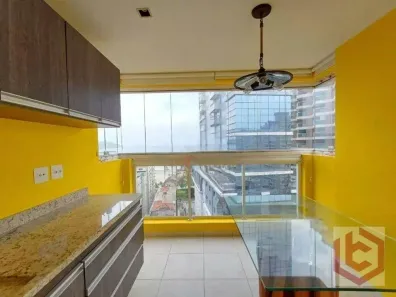 Apartamento com 3 Quartos para alugar, 105m² no Pompéia, Santos