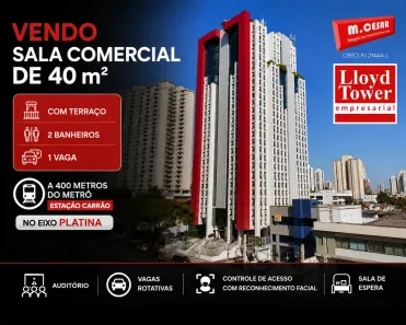 Sala Comercial à venda, 40m² no Vila Gomes Cardim, São Paulo