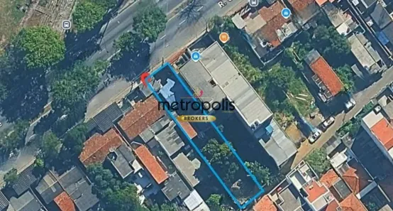 Lote/Terreno à venda, 489m² no Vila Guiomar, Santo André