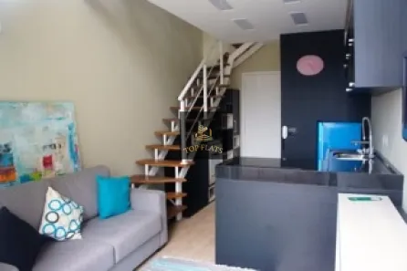 Flat com 1 Quarto para alugar, 47m² no Cidade Monções, São Paulo