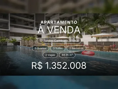 Apartamento com 3 Quartos à venda, 84m² no Jardim Camburi, Vitória
