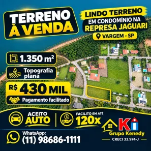 Lote/Terreno à venda, 1350m² no , Vargem