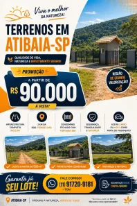 Lote/Terreno à venda, 500m² no Centro, Bom Jesus dos Perdões