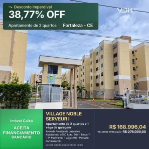 Apartamento com 2 Quartos à venda, 48m² no Passaré, Fortaleza