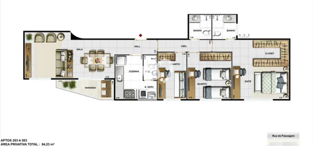 Apartamento com 3 Quartos à venda, 88m² no Botafogo, Rio de Janeiro