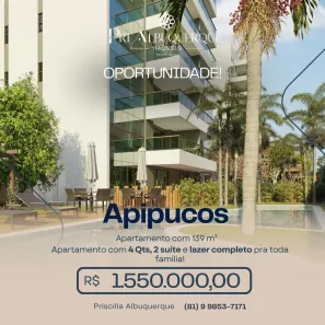 Apartamento com 4 Quartos à venda, 139m² no Casa Forte, Recife