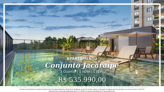 Apartamento com 3 Quartos à venda, 111m² no Conjunto Jacaraípe, Serra