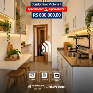 Apartamento com 3 Quartos à venda, 80m² no Alphaville Centro Industrial e Empresarial/Alphaville., Barueri
