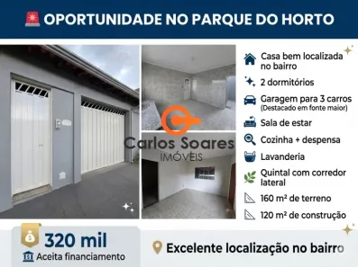 Casa com 2 Quartos à venda, 10m² no Parque do Horto, Franca