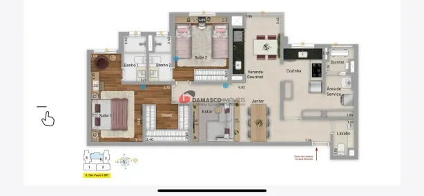 Apartamento com 2 Quartos à venda, 90m² no Santa Paula, São Caetano do Sul