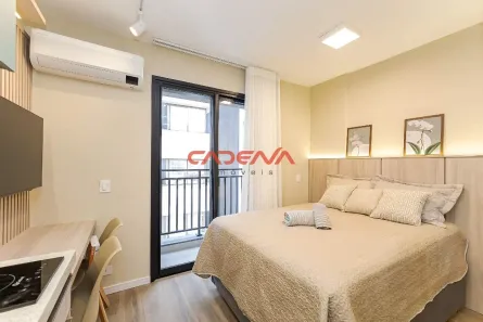 Apartamento com 1 Quarto para alugar, 22m² no Centro, Curitiba