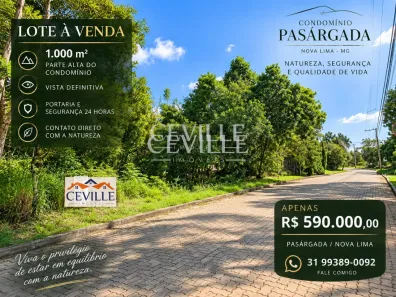 Lote/Terreno à venda, 1000m² no Pasárgada, Nova Lima
