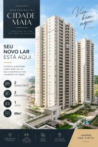 Apartamento com 2 Quartos para alugar, 68m² no Jardim Flor da Montanha, Guarulhos