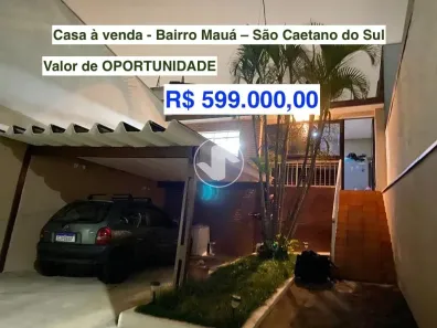 Casa com 2 Quartos à venda, 91m² no Mauá, São Caetano do Sul