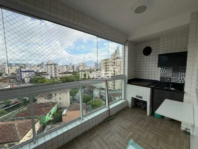 Apartamento com 2 Quartos para alugar, 65m² no Macuco, Santos