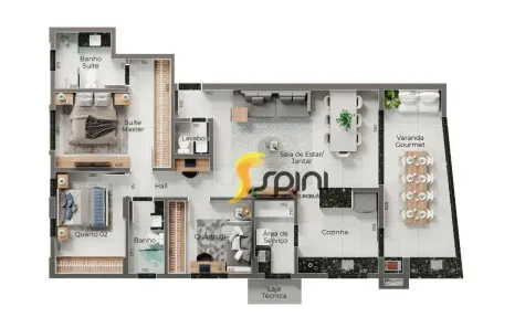 Apartamento com 3 Quartos à venda, 117m² no Granada, Uberlândia