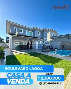 Casa de Condomínio com 5 Quartos à venda, 340m² no Boulevard Lagoa, Serra